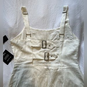Lulu’s White Dress with Buckle Details NWT!